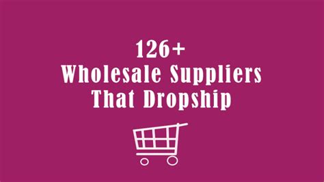 Wholesale Suppliers That Dropship - My Go To List ~ Dropship News