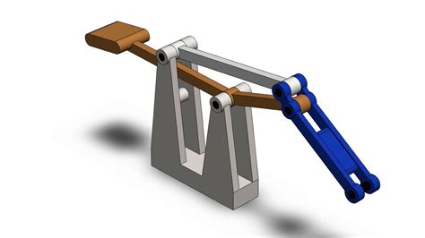 Straight Line Linkage Mechanism - YouTube