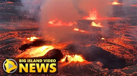 Kilauea Volcano Eruption, Lava Bursts From Summit Crater (June 7, 2023) - YouTube