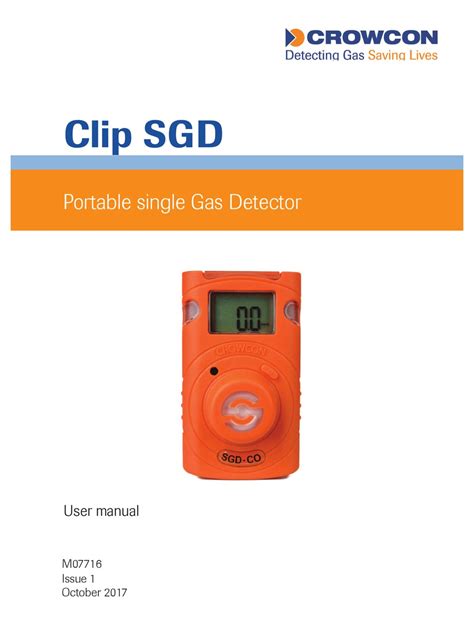 CROWCON CLIP SGD USER MANUAL Pdf Download | ManualsLib