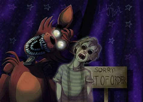 FNAF - Foxy and his ghost | Fnaf drawings, Fnaf foxy, Fnaf