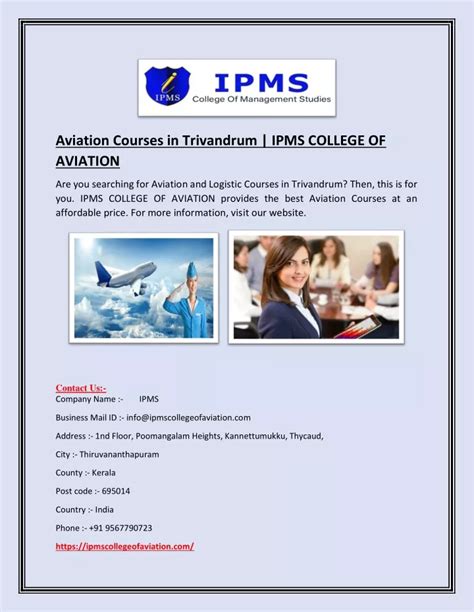 PPT - Aviation Courses in Trivandrum | IPMS COLLEGE OF AVIATION PowerPoint Presentation - ID:9769868