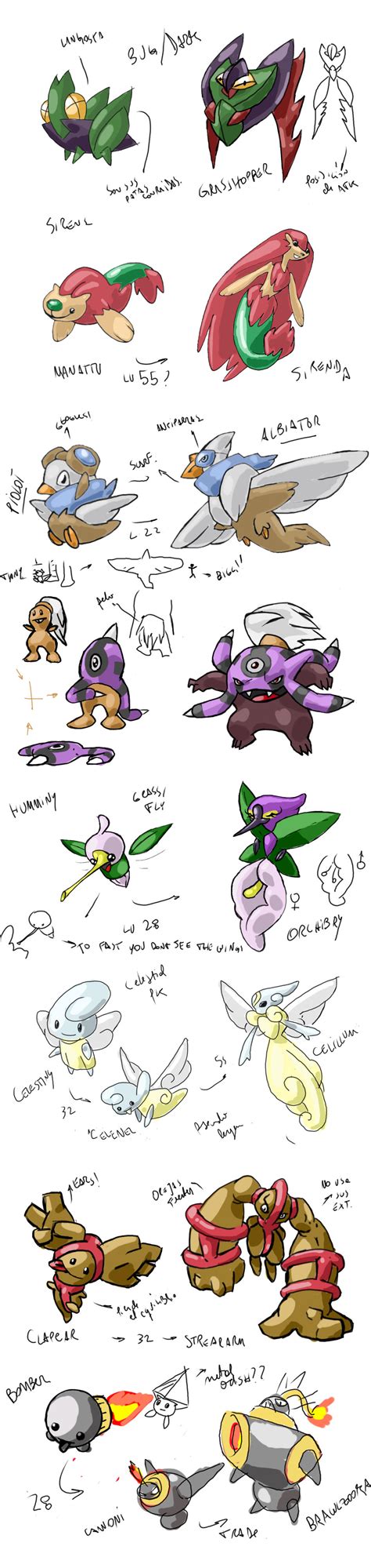 Fakemon ideas by ecoabismo on DeviantArt