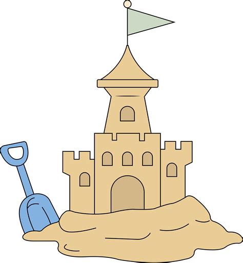 Clip Art Sand Castle