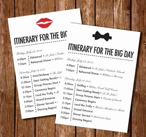 Destination Wedding Itinerary Template Fresh Best 25 Wedding Itinerary Template Ideas On ...