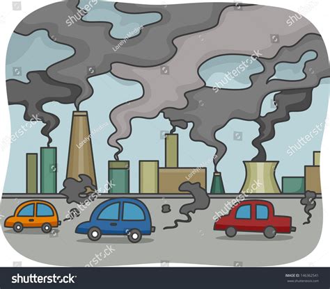 Illustration of Air Pollution #Ad , #Affiliate, #Illustration#Air#Pollution | Air pollution ...