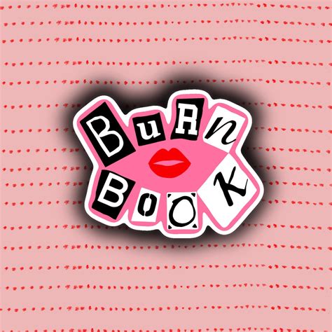 Mean Girls Burn Book Sticker | Etsy