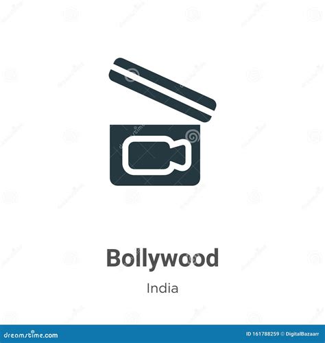 Bollywood Vector Icon on White Background. Flat Vector Bollywood Icon Symbol Sign from Modern ...