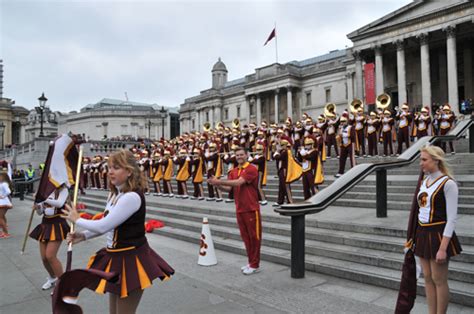 Matthew Chattle Photography: USC Trojans Marching Band in Trafalgar ...