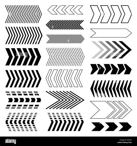 Arrow set. Modern arrow design. Linear Arrow set. Vector EPS 10 Stock Vector Image & Art - Alamy