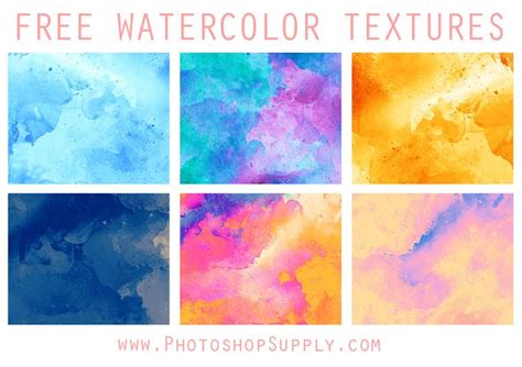 [FREE] Watercolor Textures - Photoshop Supply