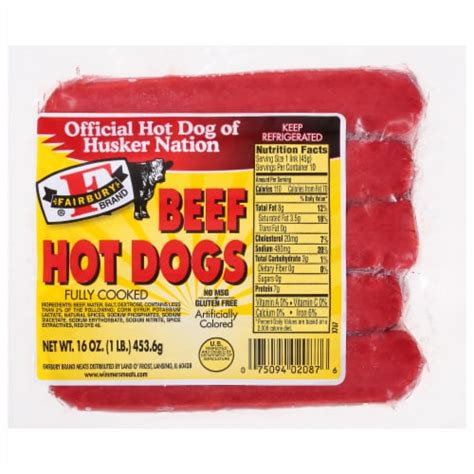 Fairbury® Brand Beef Hot Dogs, 16 oz - Ralphs