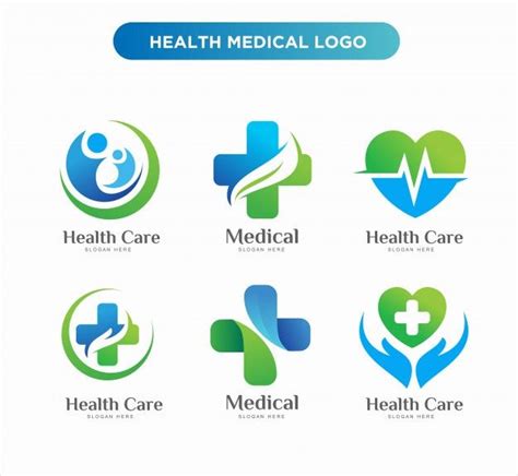 Medical health logo design templates | Download on Freepik | Logo design health, Medical logo ...