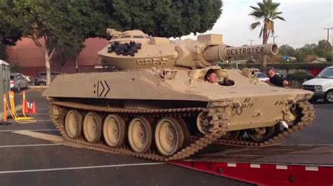 M551 Sheridan Tank being Transported. - YouTube