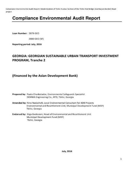 7+ Environmental Audit Report Templates - PDF, Word