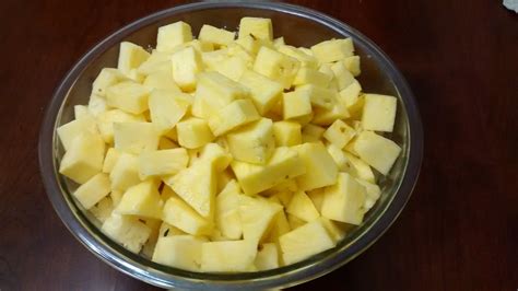 Home canned pineapple chunks make a great pantry staple.