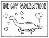 15 Printable Dinosaur Valentine Coloring Pages  Free PDFs sketch template