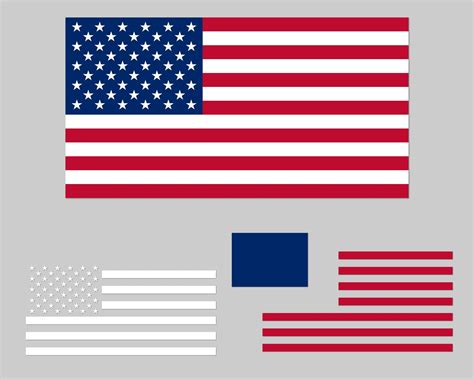 Layered American Flag Svg Us Flag Svg USA Flag Clipart US - Etsy