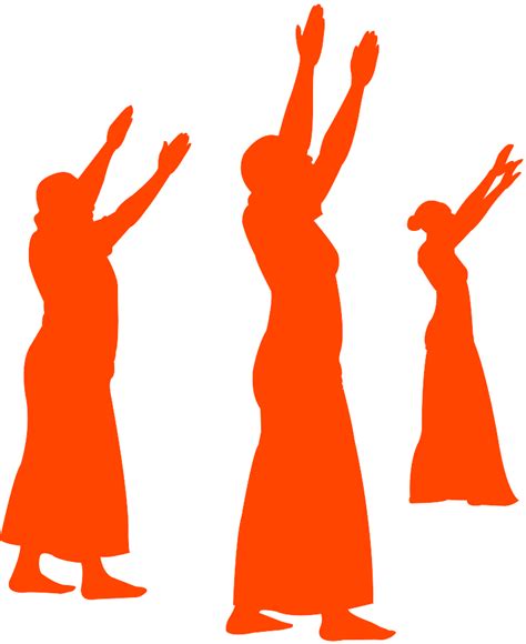 Praise Dancers Silhouette | Free vector silhouettes