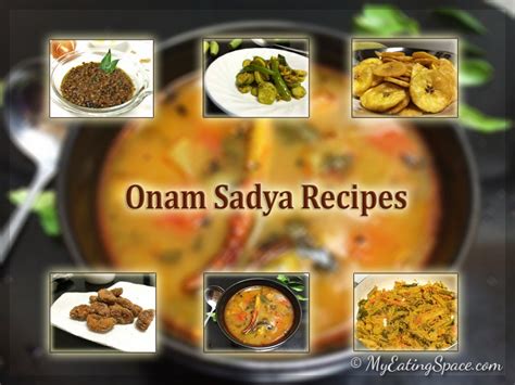 Onam Sadya Recipes traditional way - My Eating Space