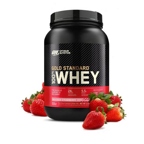 Optimum Nutrition Gold Standard 100% Whey Protein Powder, Strawberry ...