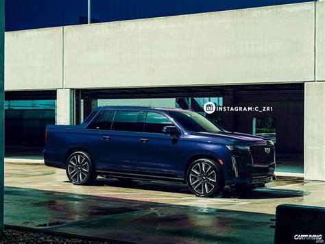 CGI-Revived 2023 Cadillac Escalade EXT Seems Ready to Storm the Pickup World - autoevolution