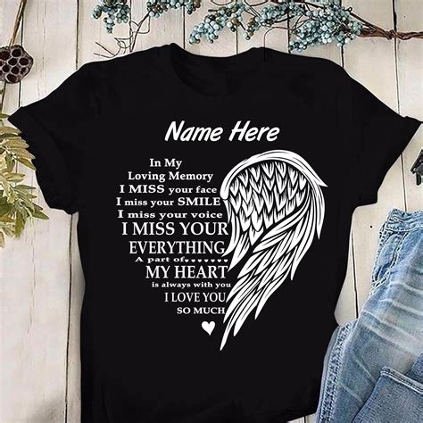 Personalized Memorial Shirt lost of a loved one gift Missing | Etsy