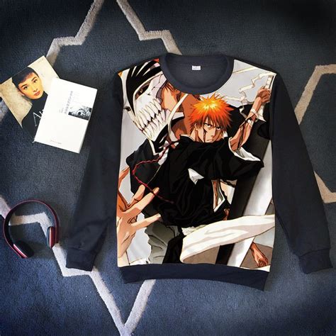 Free Shipping Anime Manga Bleach Sweatshirt Hoodies Men 014 | Mens ...