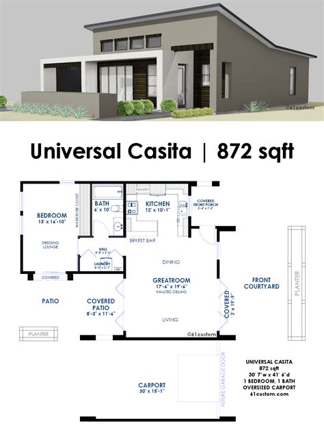 Universal Casita House Plan | 61custom | Contemporary & Modern House ...