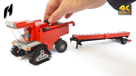 How to Build a Combine Harvester (MOC - 4K) | Lego tractor, Lego ...