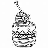 Crochet Coloring Page · Creative Fabrica sketch template