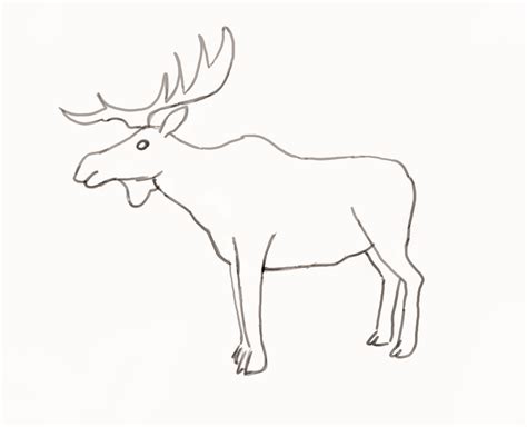 How To Draw a Moose - EASY Drawing Tutorial!