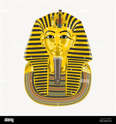 King Tut clipart, Egyptian tomb illustration vector Stock Vector Image ...