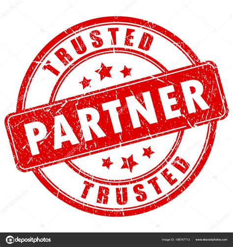 Trusted Partners Rubber Vector Stamp Illustration Isolated White Background Stock Vector Image ...