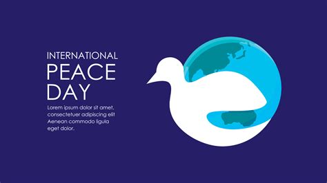 flat international day of peace poster template vector 26994375 Vector Art at Vecteezy