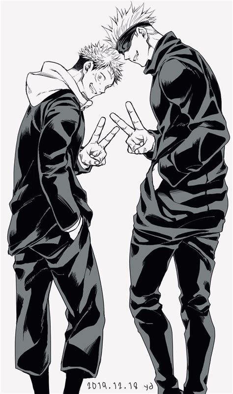 Gojo and itadori jujutsu kaisen | Jujutsu, Anime guys, Manga