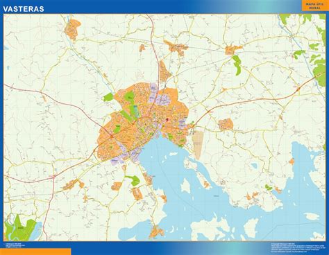 Vasteras karta i Sverige | Väggkartor