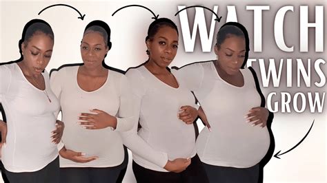 Pregnant With Twins Belly Week By Week