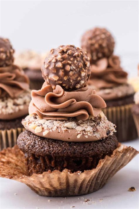 Ferrero Rocher Cupcakes Recipe - Shugary Sweets