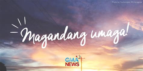 Magandang umaga, mga Kapuso! Ano ang plano n'yong gawin ngayong araw? Ibahagi ito sa YouScoop ...