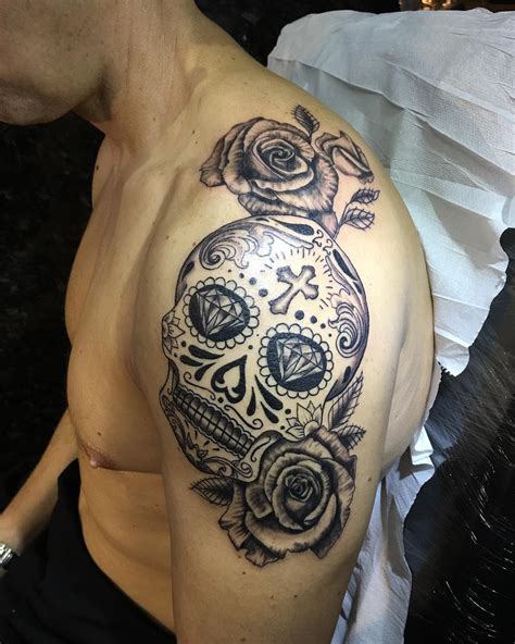 125+ Best Sugar Skull Tattoo - Designs & Meaning (2019)