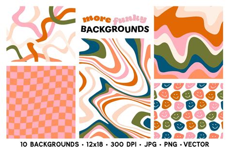 More Funky Backgrounds Bundle | Graphic Patterns ~ Creative Market