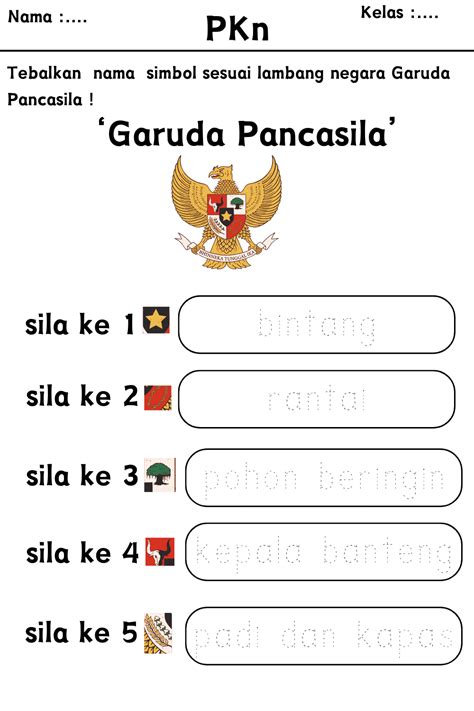 Menebalkan nama simbol sesuai lambang garuda pancasila – Artofit