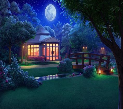 Park Anime Night Wallpapers - Wallpaper Cave