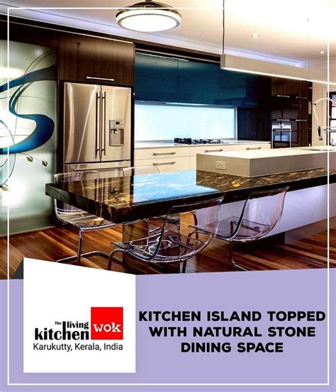 Kitchen Island Topped With Natural Stone | Kitchen island tops, Kitchen design, Stylish interiors