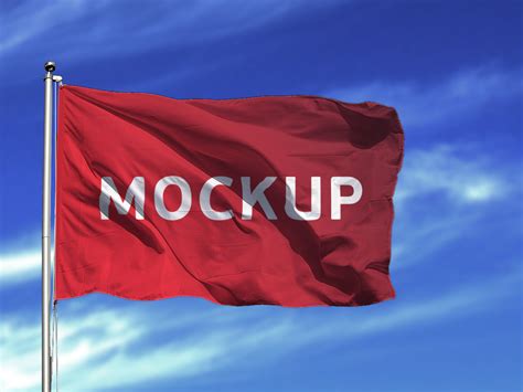 Flag Mockup Free PSD – Download PSD