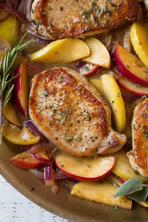 Pork Chops with Apples and Onions - Cooking Classy