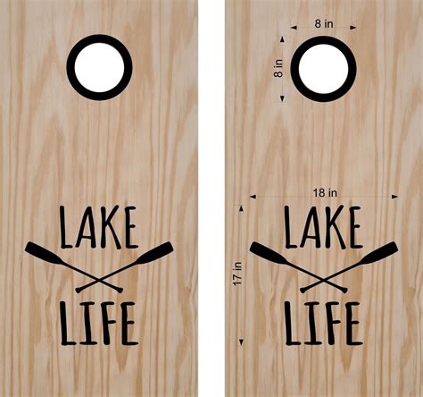 Stickerchef Lake Life Cornhole Board Decals Stickers Bean Bag - Etsy ...