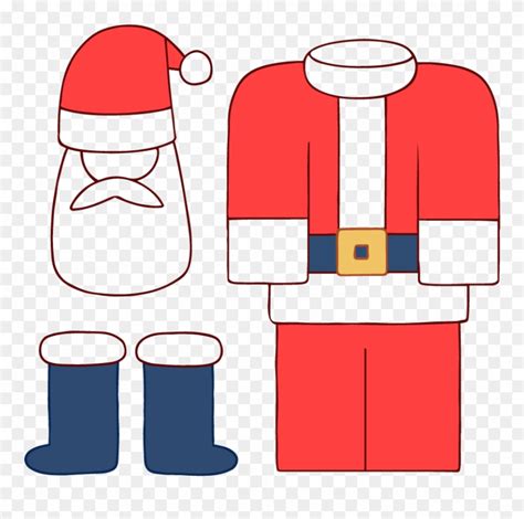 Printable Santa Suit Template