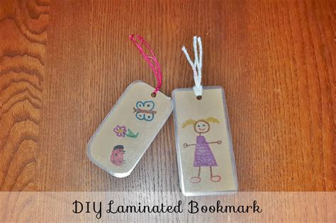 DIY LAMINATED BOOKMARK